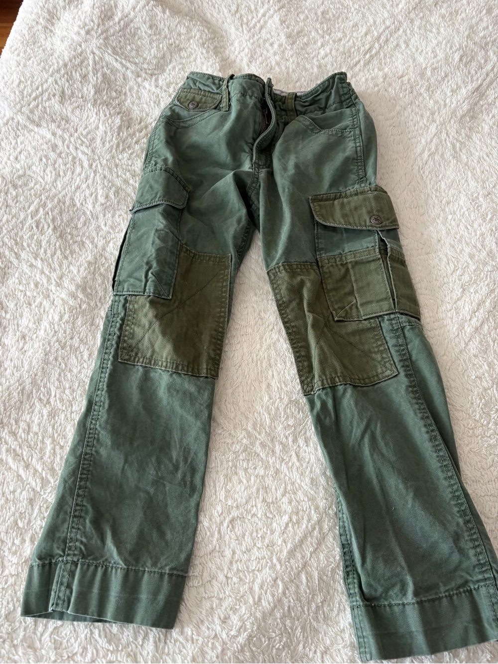 GAP Kids Olive Green Slim Cargo Pants boys 7